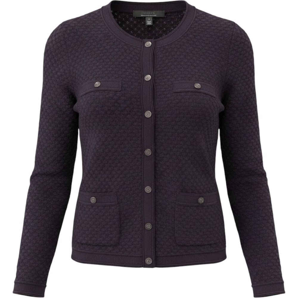White House Black Market Novelty cardigan with button front and pockets. Size S